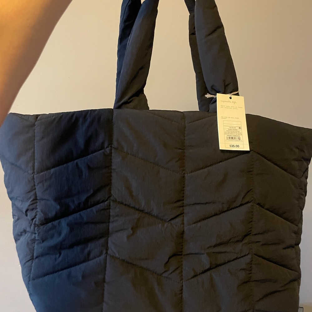 ❌ SOLD Target Black Quilted Tote Bag ❌